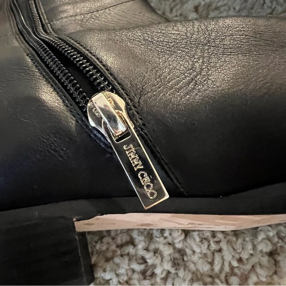 Jimmy Choo black leather riding boots - Picture 10 of 14